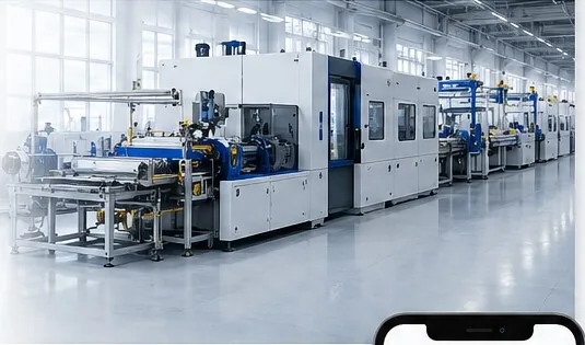 Moderne Extrusionsanlage